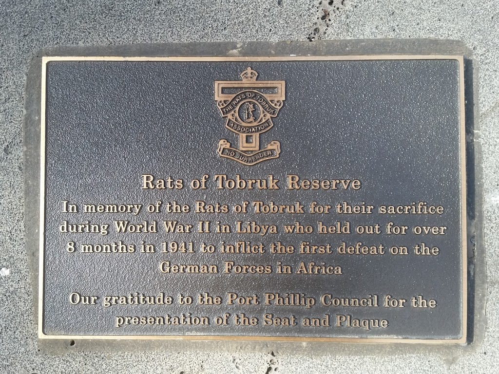 Rats of Tobruk Reserve | park | Albert Park VIC 3206, Australia