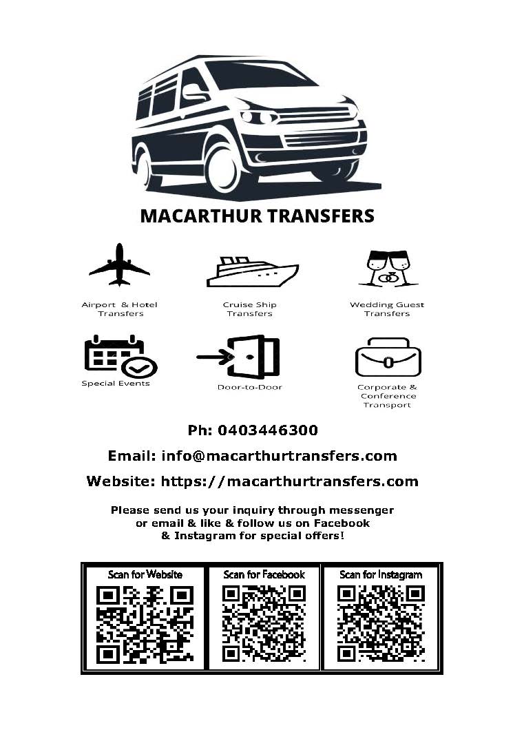 Macarthur Transfers | 6 Milton Cct, Oran Park NSW 2570, Australia | Phone: 0403 446 300