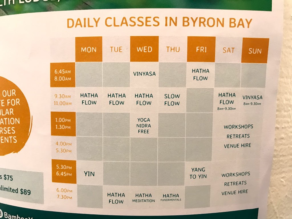 Bamboo Yoga School Byron Bay | gym | 74-78 Bangalow Rd, Byron Bay NSW 2481, Australia | 0430008293 OR +61 430 008 293