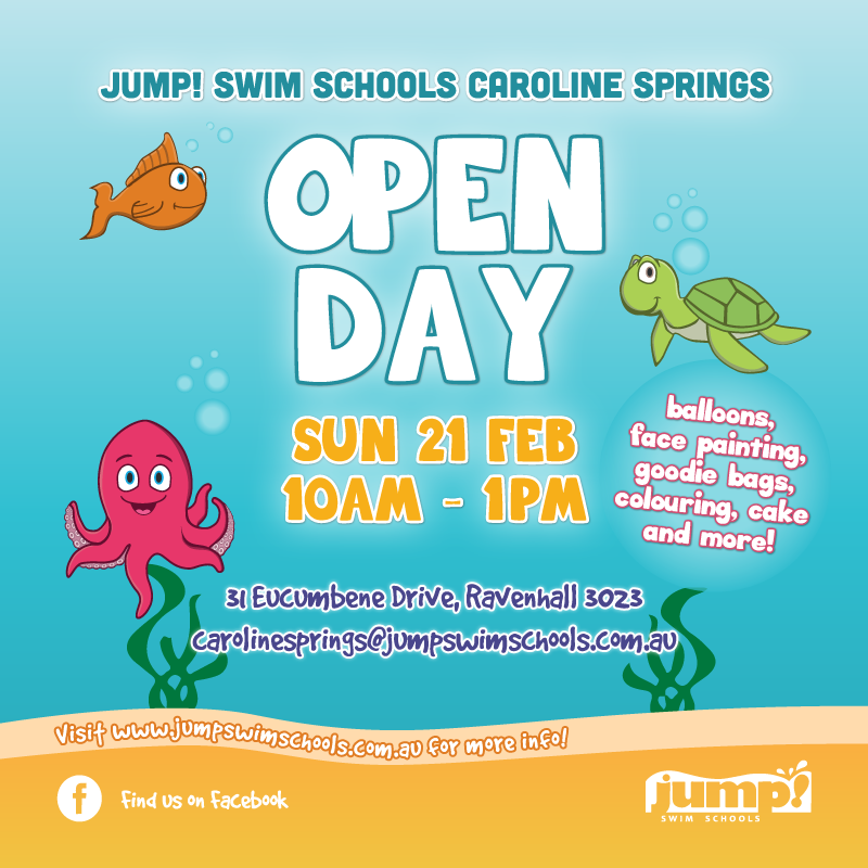 JUMP! Swim Schools Caroline Springs | school | 31 Eucumbene Dr, Ravenhall VIC 3023, Australia | 0383584361 OR +61 3 8358 4361