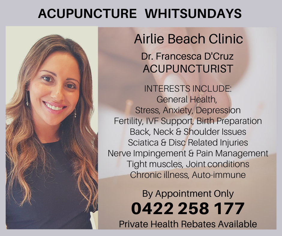 Acupuncture Whitsundays | health | 6/115 Shingley Dr, Airlie Beach QLD 4802, Australia | 0422258177 OR +61 422 258 177