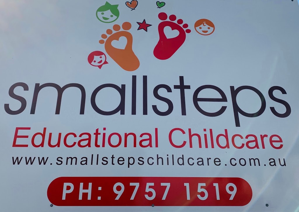 Small Steps Educational Childcare |  | 126 Thorney Rd, Fairfield West NSW 2165, Australia | 0297571519 OR +61 2 9757 1519