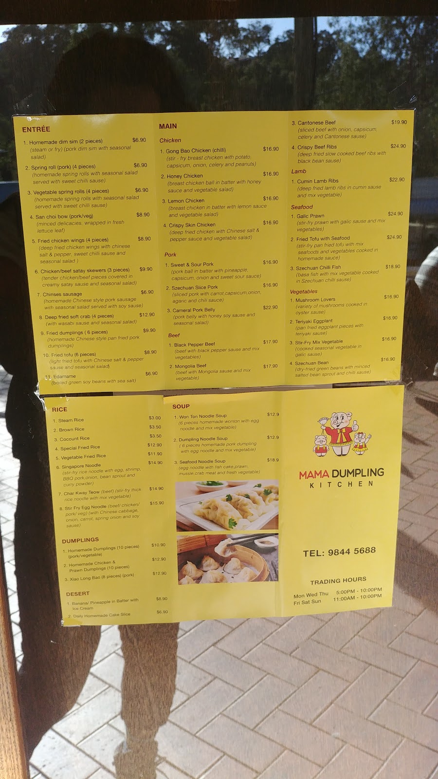 Mama Dumplings | restaurant | 1/188 Yarra St, Warrandyte VIC 3113, Australia | 0398445688 OR +61 3 9844 5688