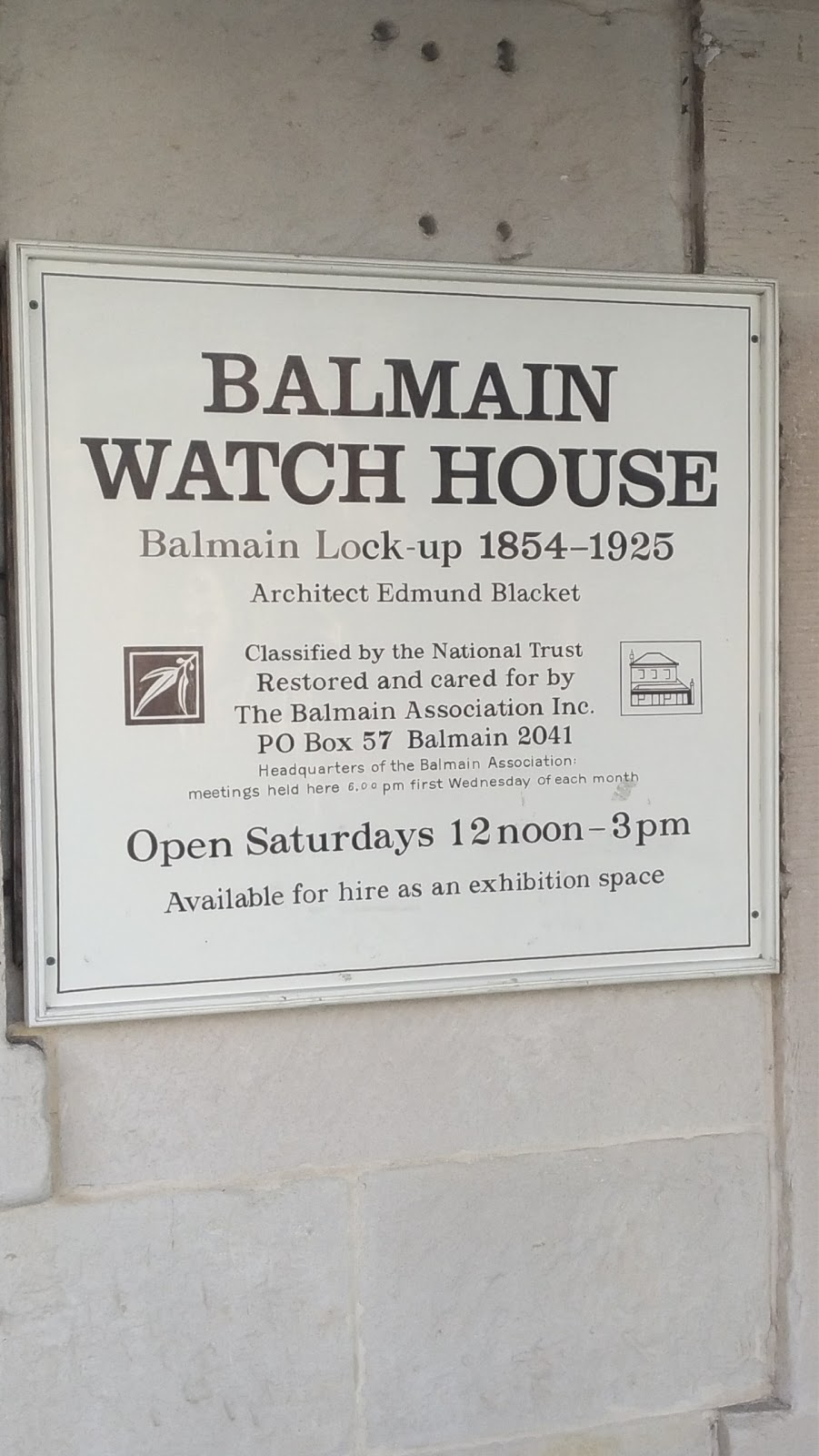 Balmain Watch House | 179 Darling St, Balmain NSW 2041, Australia
