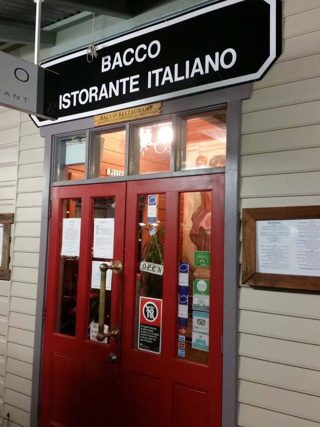 Bacco Italian Restaurant | 10 Snowy River Ave, Jindabyne NSW 2627, Australia | Phone: (02) 6456 1420