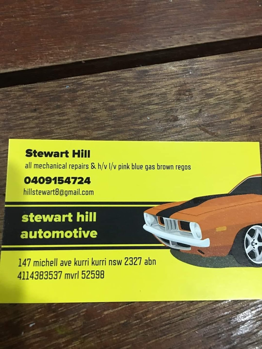 Stewart hill automotive | 147 Mitchell Ave, Kurri Kurri NSW 2327, Australia | Phone: 0409 154 724