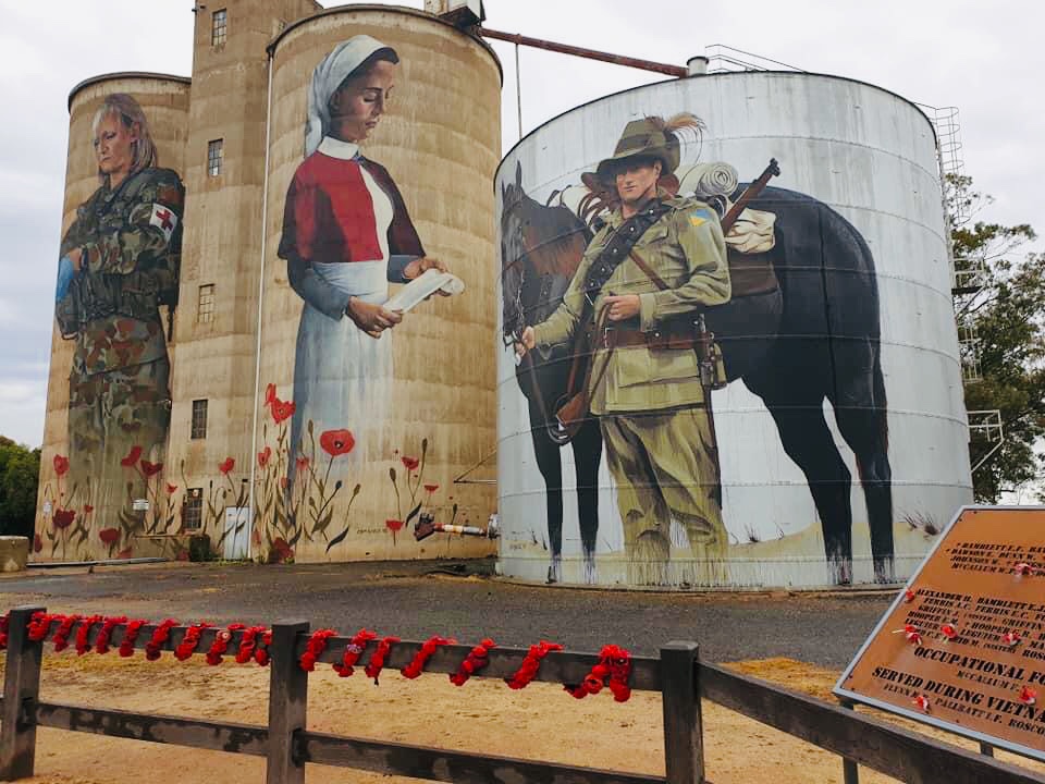 GrainCorp Devenish Silo Art | tourist attraction | Devenish Rd, Devenish VIC 3726, Australia | 0409160154 OR +61 409 160 154