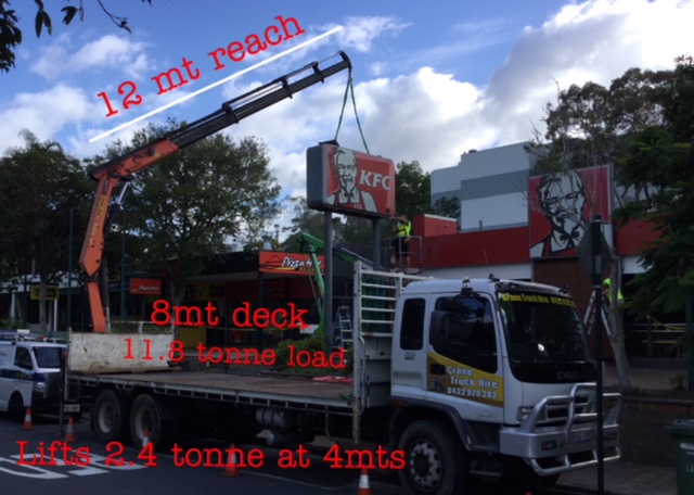 Noosa Crane Truck | 20 Dean Rd, Verrierdale QLD 4562, Australia | Phone: 0422 920 393