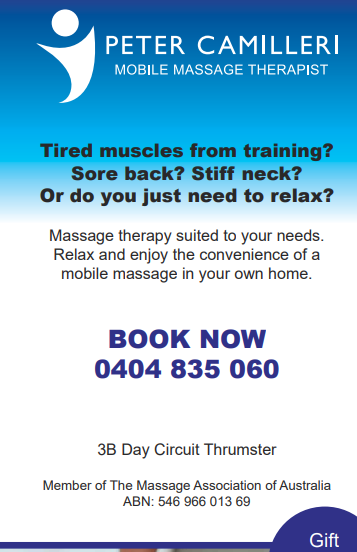 Peter Camilleri Massage | 3 Day Cct, Thrumster NSW 2444, Australia | Phone: 0404 835 060