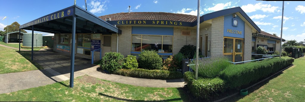 Clifton Springs Bowling Club |  | Springs St, Clifton Springs VIC 3222, Australia | 0352513555 OR +61 3 5251 3555