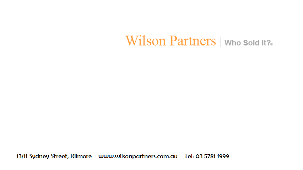 Wilson Partners | real estate agency | Shop 1/33-55 Sydney St, Kilmore VIC 3764, Australia | 0357811999 OR +61 3 5781 1999
