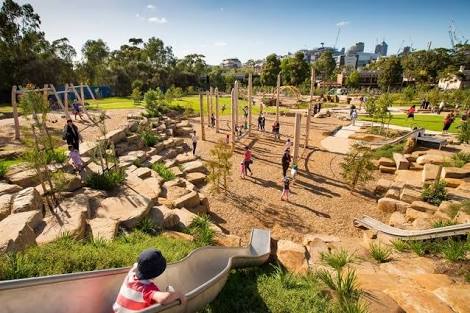 Royal Park Nature Play Playground | 28 Gatehouse St, Parkville VIC 3052, Australia | Phone: (03) 9658 9658