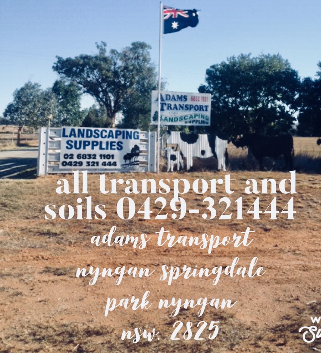 Adams Transport & Landscaping Supplies | 232 Mitchell Hwy, Nyngan NSW 2825, Australia | Phone: 0429 321 444