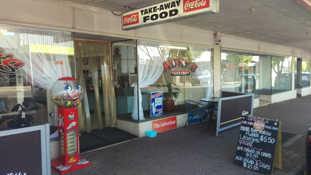 ACKYS TAKEAWAY | cafe | 42 George St, Millicent SA 5280, Australia | 0887333585 OR +61 8 8733 3585