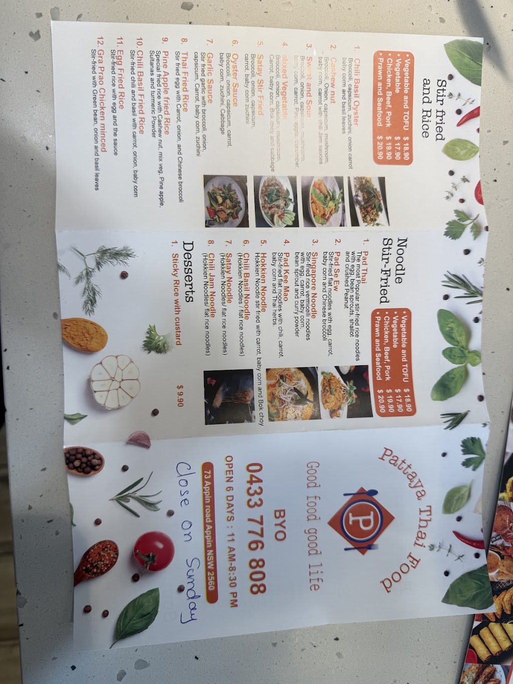 Pattaya Thai Food | 73 Appin Rd, Appin NSW 2560, Australia | Phone: 0433 776 808