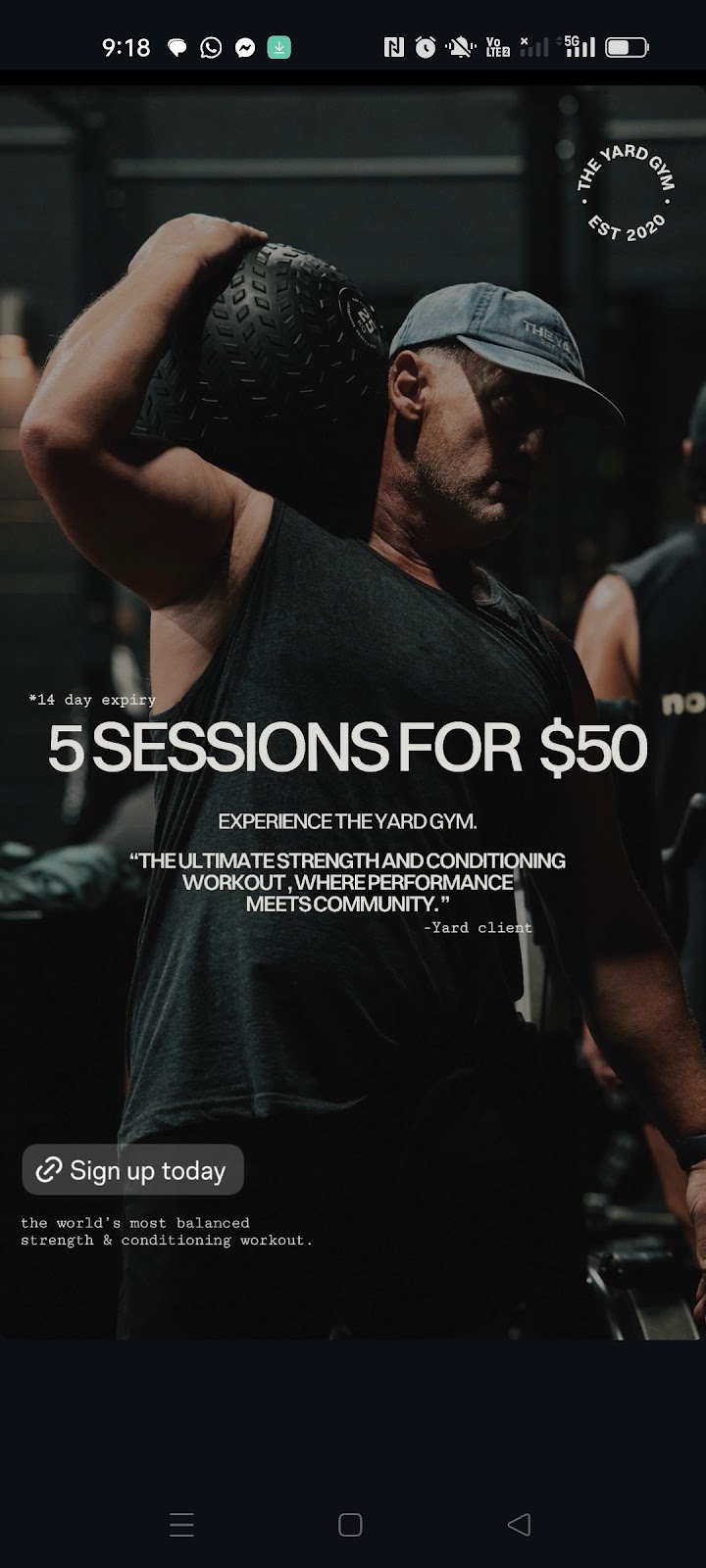 The Yard Gym Kingston | 1 Ascot Dr, Huntingfield TAS 7055, Australia | Phone: 0481 557 812