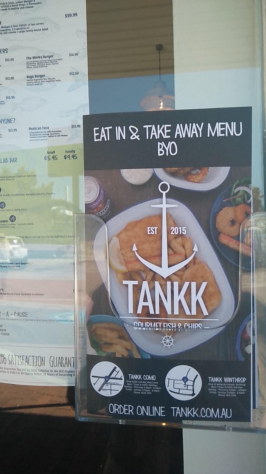 Tankk Gourmet Fish and Chips Como | restaurant | Shop 6/262 Canning Hwy, Como WA 6152, Australia | 0865592001 OR +61 8 6559 2001