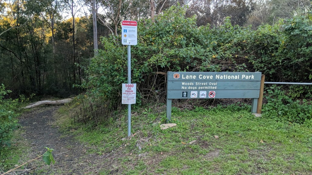 Lane Cove National Park - Woods St Oval Entry | park | North Epping NSW 2121, Australia