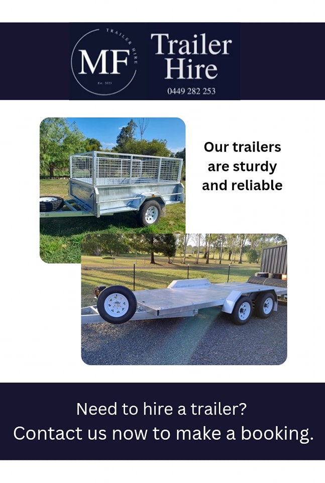 MF Trailer Hire | Rons Rd, Regency Downs QLD 4341, Australia | Phone: 0449 282 253