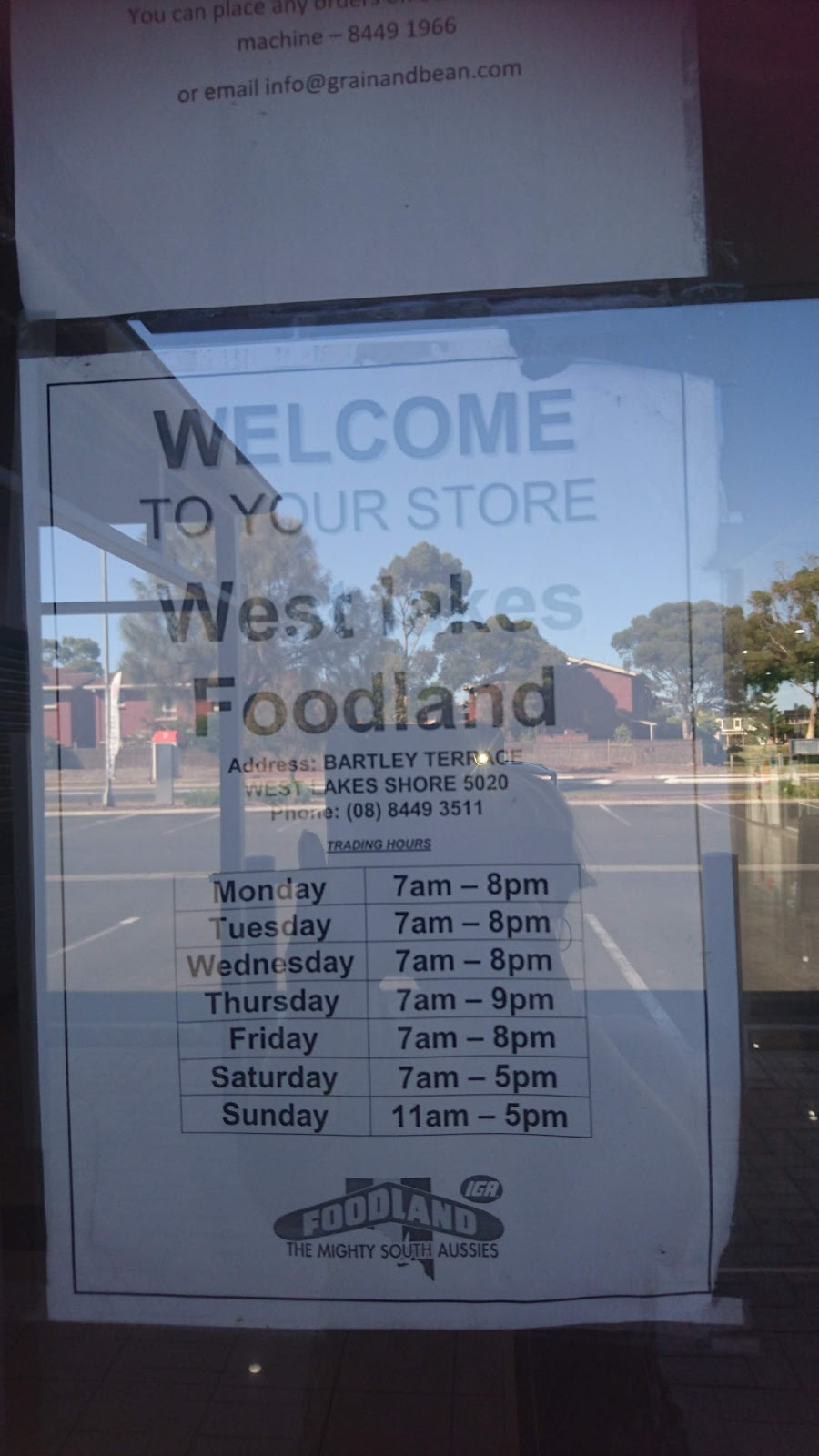 Foodland IGA West Lakes Shore | supermarket | Bartley Terrace, West Lakes Shore SA 5020, Australia | 0884493511 OR +61 8 8449 3511