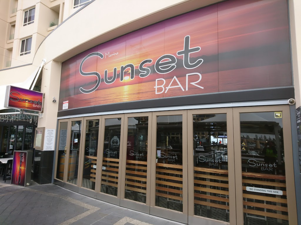 Marina Sunset Bar | restaurant | Shop 3 Holdfast Promenade, Glenelg SA 5045, Australia | 0883500091 OR +61 8 8350 0091
