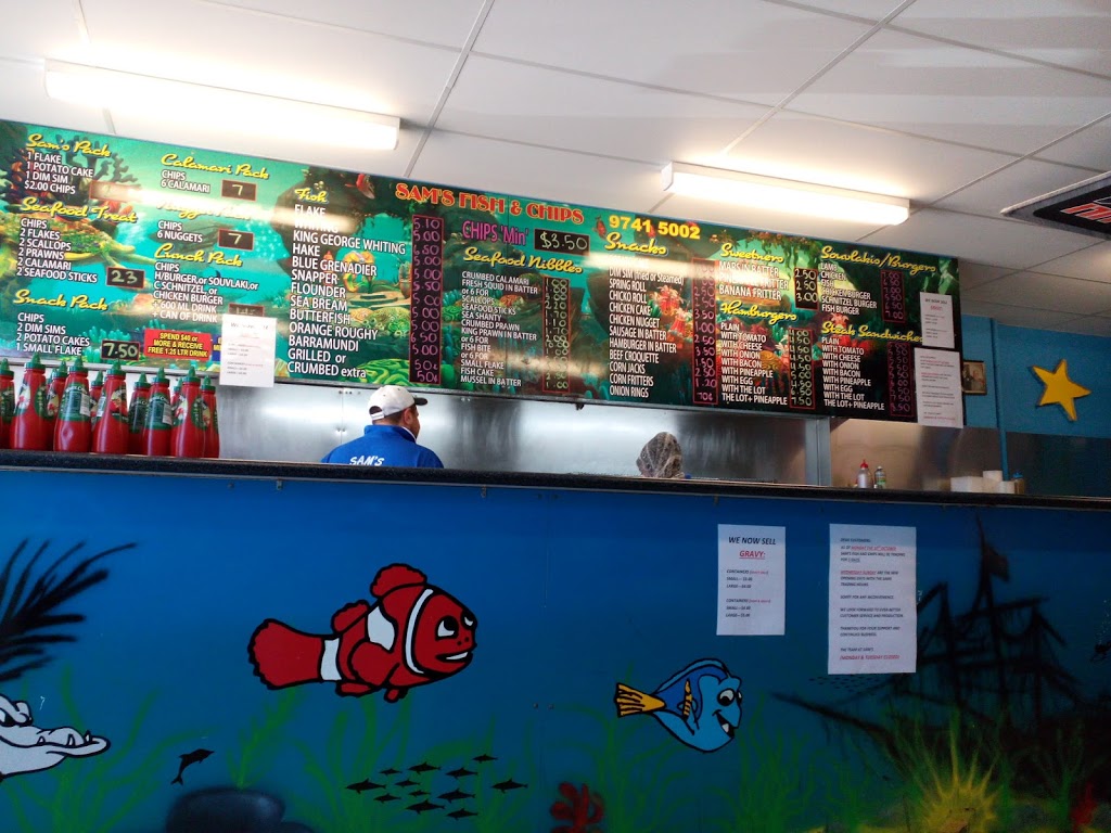 Sams Fish And Chips | restaurant | 2 Quarbing St, Werribee VIC 3030, Australia | 0380878008 OR +61 3 8087 8008
