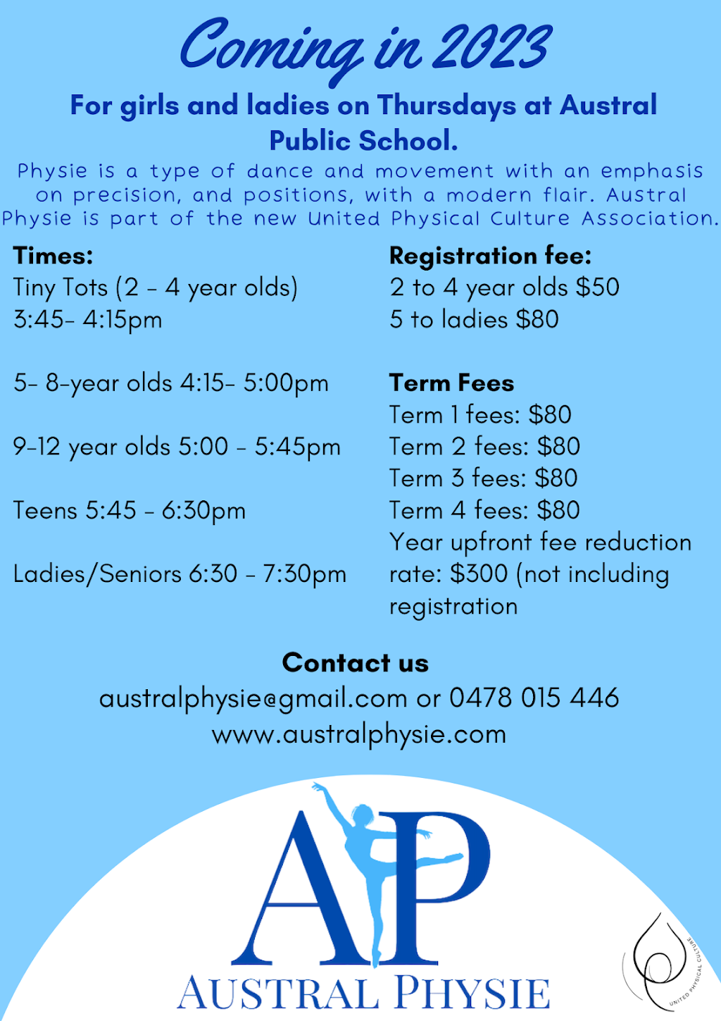Austral Physie (Austral Physical Culture) | Rossmore Public School, Bringelly Rd, Rossmore NSW 2557, Australia | Phone: 0439 590 902