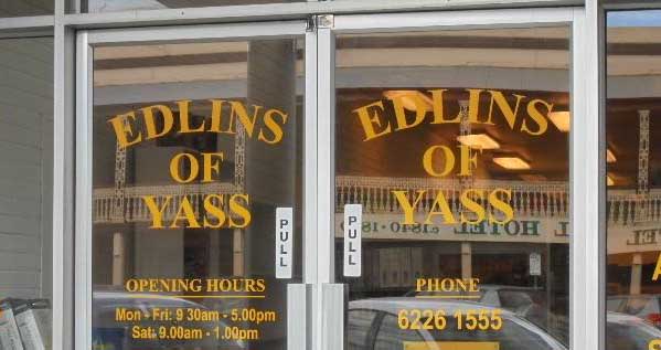 Edlins of Yass | store | 157 Comur St, Yass NSW 2582, Australia | 0262261555 OR +61 2 6226 1555