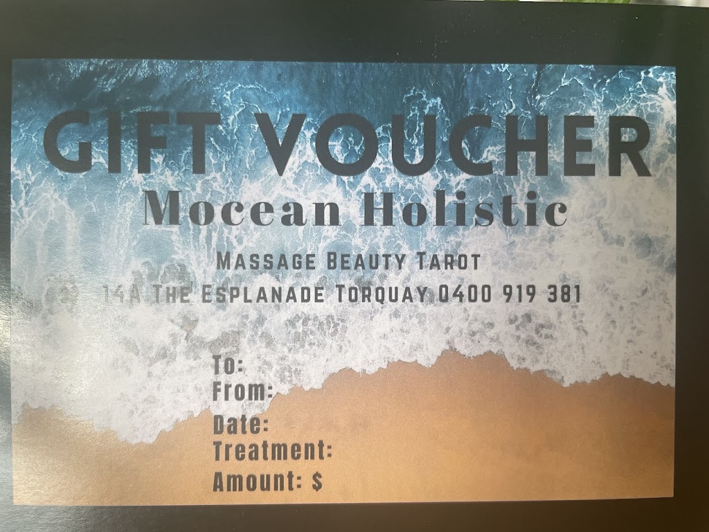 Mocean Holistic Massage & Cranial Sacral Therapy | 14A The Esplanade, Torquay VIC 3228, Australia | Phone: 0400 919 381