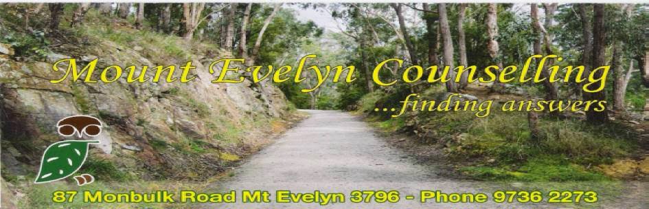 Mount Evelyn Counselling | 2 Clegg Rd, Mount Evelyn VIC 3796, Australia | Phone: (03) 9736 2273