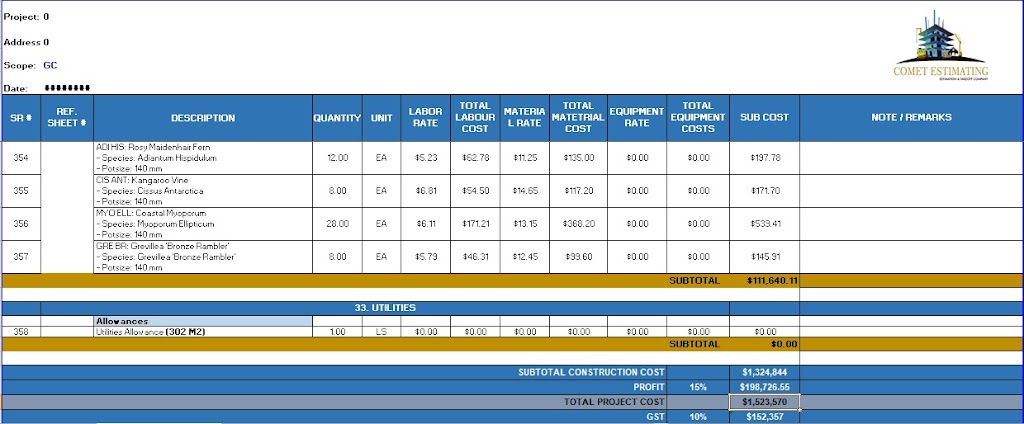 COMET ESTIMATING | 59 King Rd, Harkaway VIC 3806, Australia | Phone: 0468 146 929