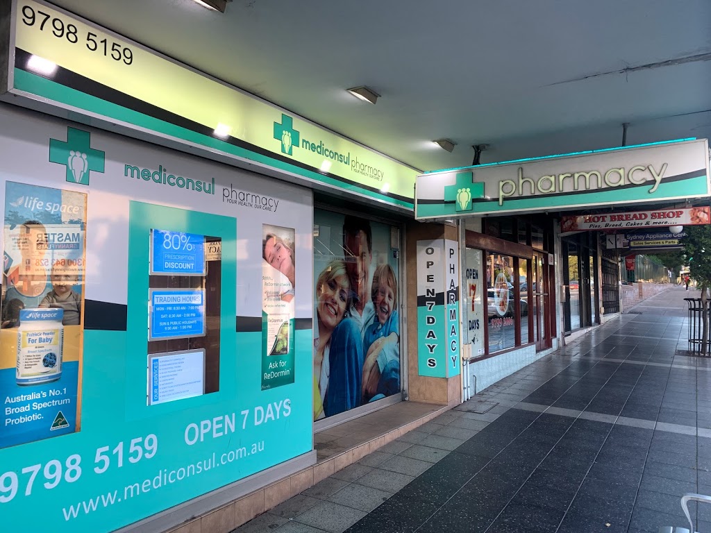 Mediconsul Simpsons Pharmacy | pharmacy | 121 Georges River Rd, Croydon Park NSW 2133, Australia | 0297985159 OR +61 2 9798 5159
