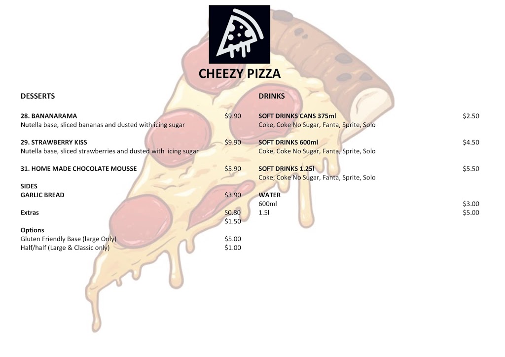 Cheezy Pizza | 75 Gamon St, Yarraville VIC 3013, Australia | Phone: (03) 9078 9392