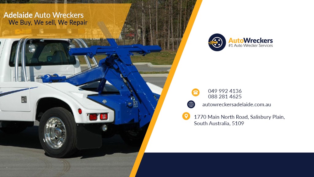 Adelaide Auto Wreckers | car repair | 1768 Main North Road, Salisbury Plain, SA, Adelaide SA 5109, Australia | 0882814625 OR +61 8 8281 4625