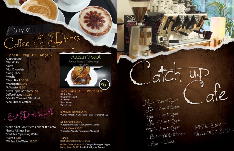 Catch Up Cafe | 164 Peel St, Tamworth NSW 2340, Australia | Phone: 0407 101 117