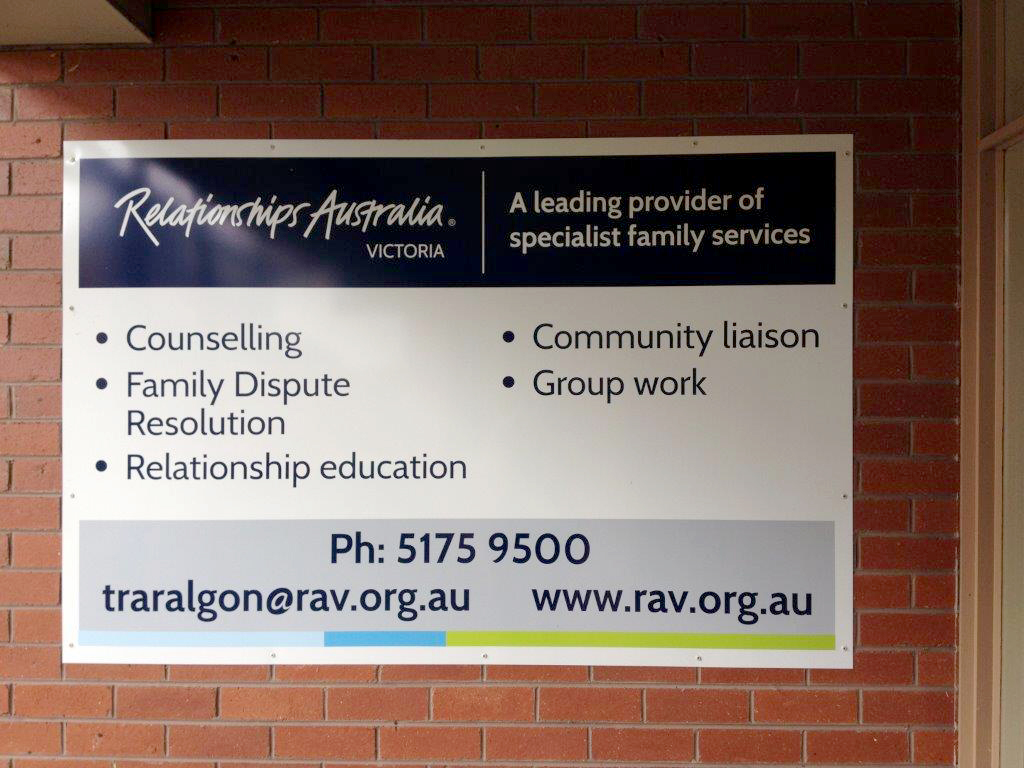 Relationships Australia Victoria - Traralgon Centre | health | 59 Breed St, Traralgon VIC 3844, Australia | 0351759500 OR +61 3 5175 9500