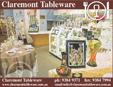 Claremont Tableware | store | 51 Bayview Terrace, Claremont WA 6010, Australia | 0893849371 OR +61 8 9384 9371