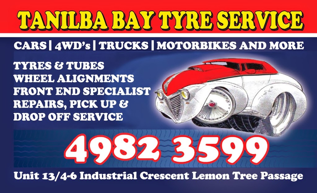 Tanilba Bay Tyres & Mechanical | 1/16 Industrial Cres, Lemon Tree Passage NSW 2319, Australia | Phone: (02) 4982 3599