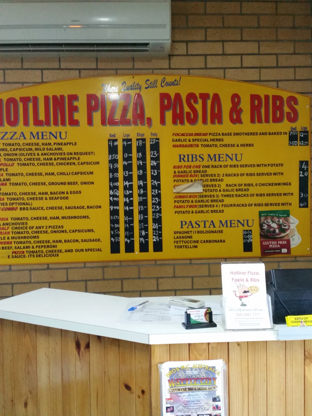 Hotline Pizza Pasta & Ribs | meal takeaway | 69 Maryborough-Dunolly Rd, Maryborough VIC 3465, Australia | 0354611711 OR +61 3 5461 1711