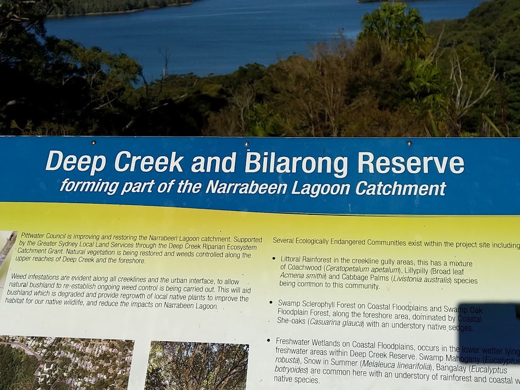 Deep Creek and Bilarong Reserve | park | 182 Woorarra Ave, Elanora Heights NSW 2101, Australia