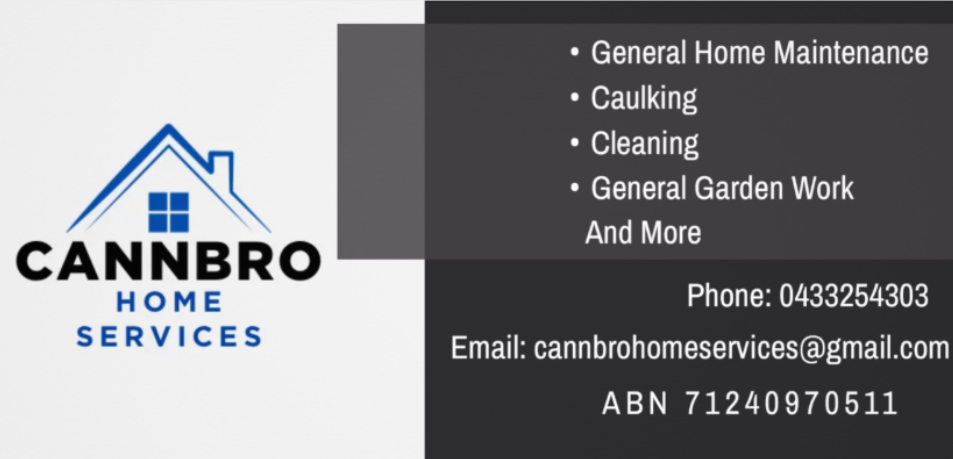 Cannbro home services | Bona Vista Rd, Warragul VIC 3820, Australia | Phone: 0433 254 303