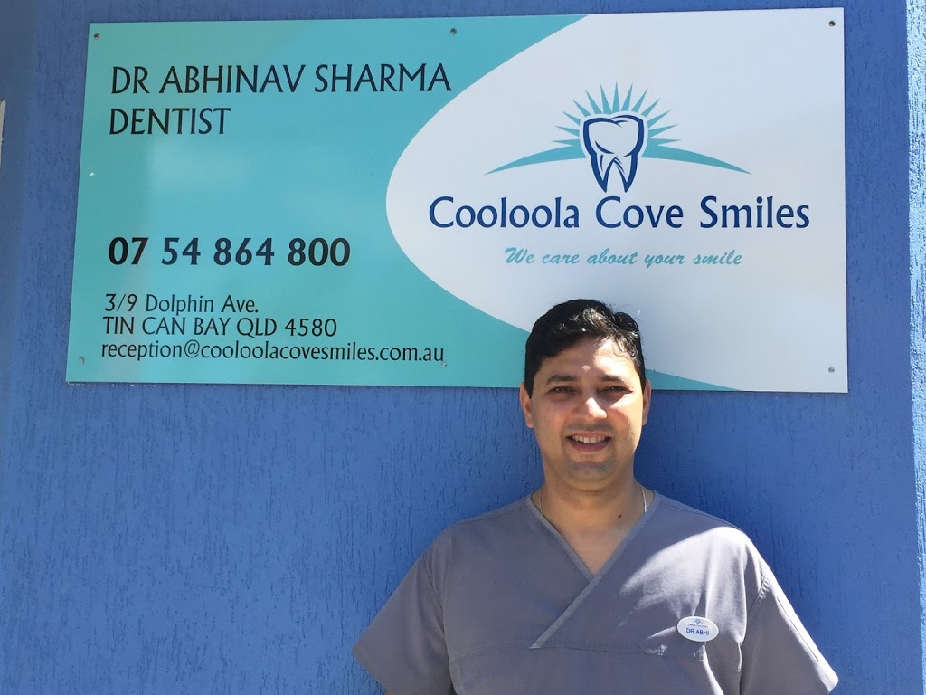 Dr Abhi Sharma | dentist | 3/9 Dolphin Ave, Tin Can Bay QLD 4580, Australia | 0754864800 OR +61 7 5486 4800