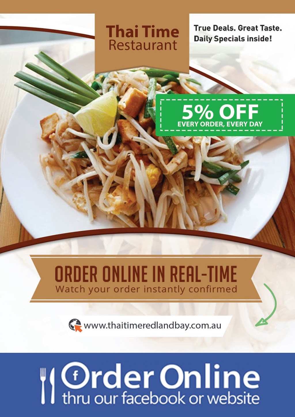 Thai Time Redland Bay | meal delivery | 2/9 Stradbroke St, Redland Bay QLD 4165, Australia | 0738291222 OR +61 7 3829 1222