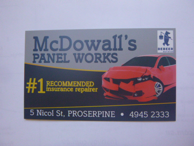 McDowalls Panel Works | car repair | 5 Nicol St, Proserpine QLD 4800, Australia | 0749452333 OR +61 7 4945 2333