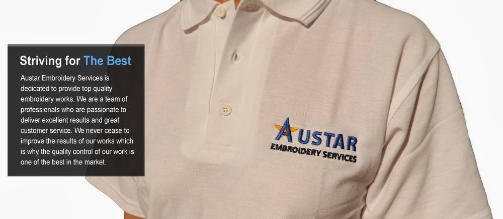 Austar Embroidery | 21/7 Carrington Rd, Castle Hill NSW 2154, Australia | Phone: (02) 9634 6955