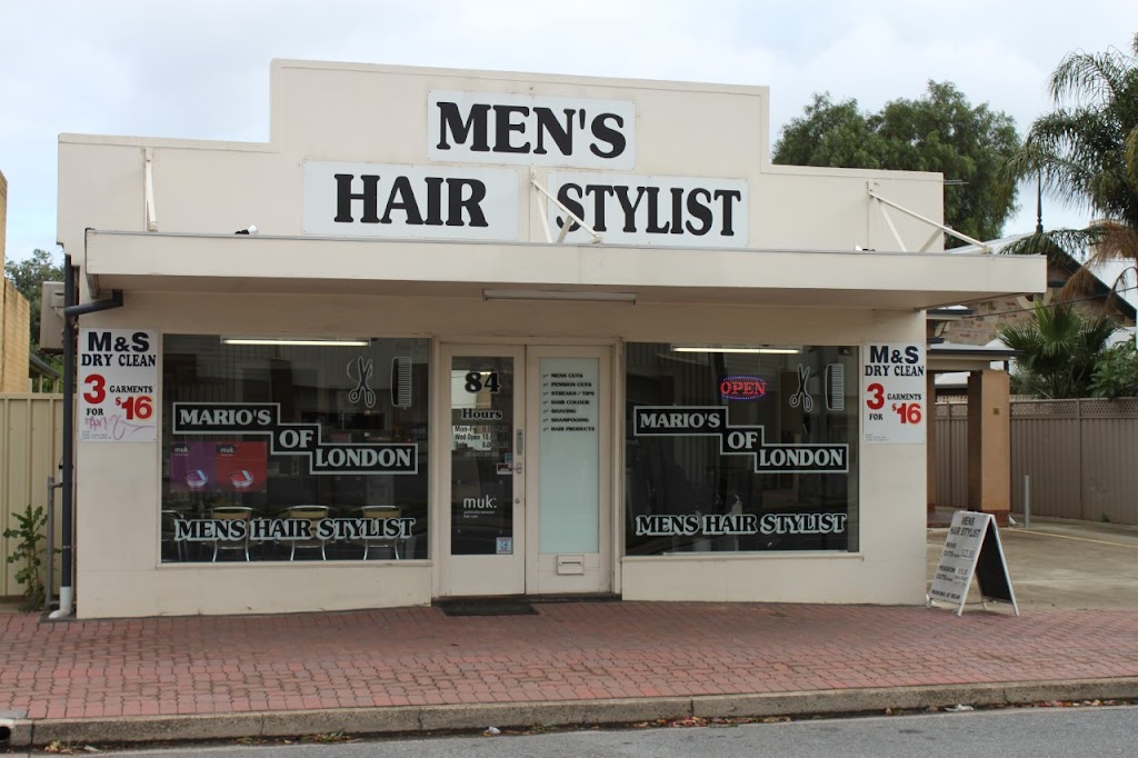 Marios of London Barber Shop | hair care | 84 Findon Rd, Woodville West SA 5011, Australia | 0434400290 OR +61 434 400 290