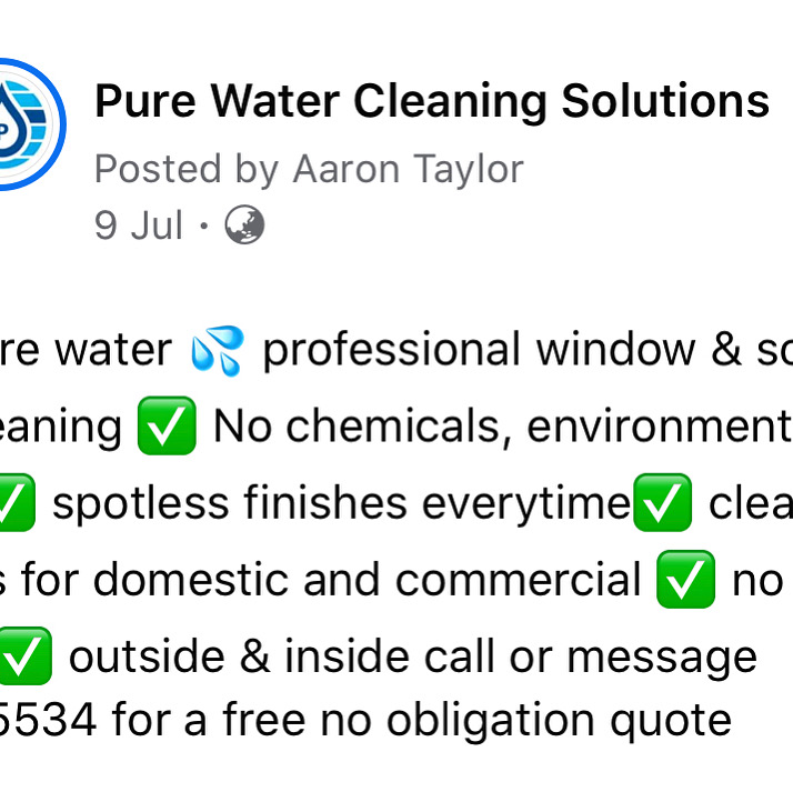 Pure water cleaning solutions- Perth Window Cleaner | 21 Portobello Bend, Alkimos WA 6038, Australia | Phone: 0452 425 534