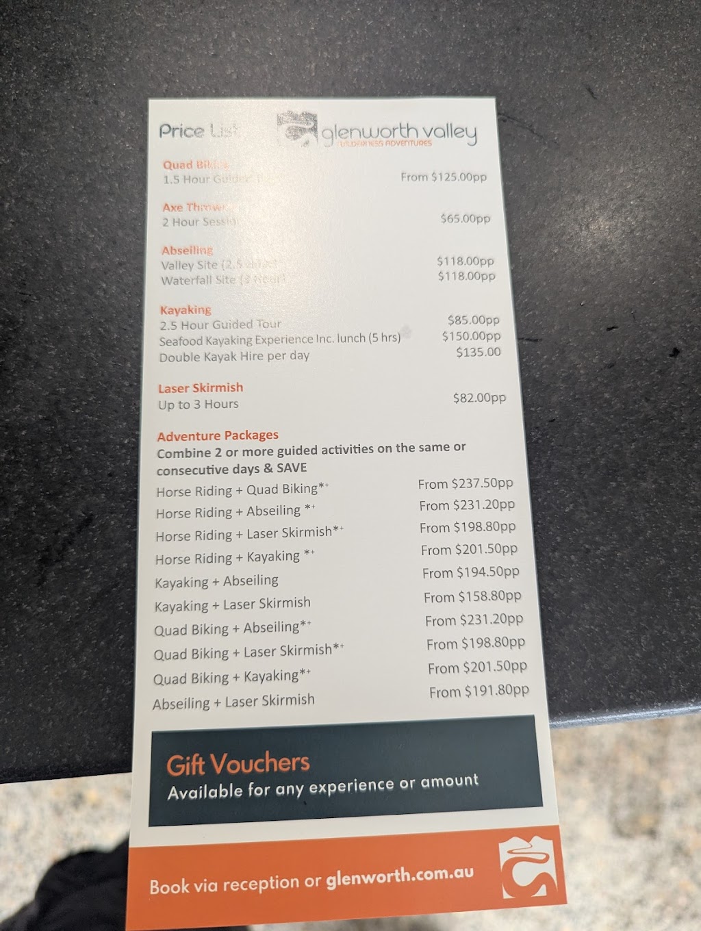 Glenworth Valley Kiosk | 69 Cooks Rd, Glenworth Valley NSW 2250, Australia | Phone: (02) 4375 1222