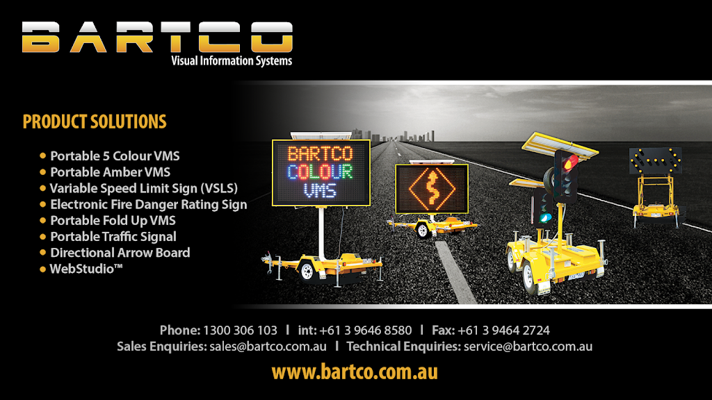 Bartco Traffic Equipment Pty Ltd | 7 Westside Ave, Port Melbourne VIC 3207, Australia | Phone: (03) 9646 8580