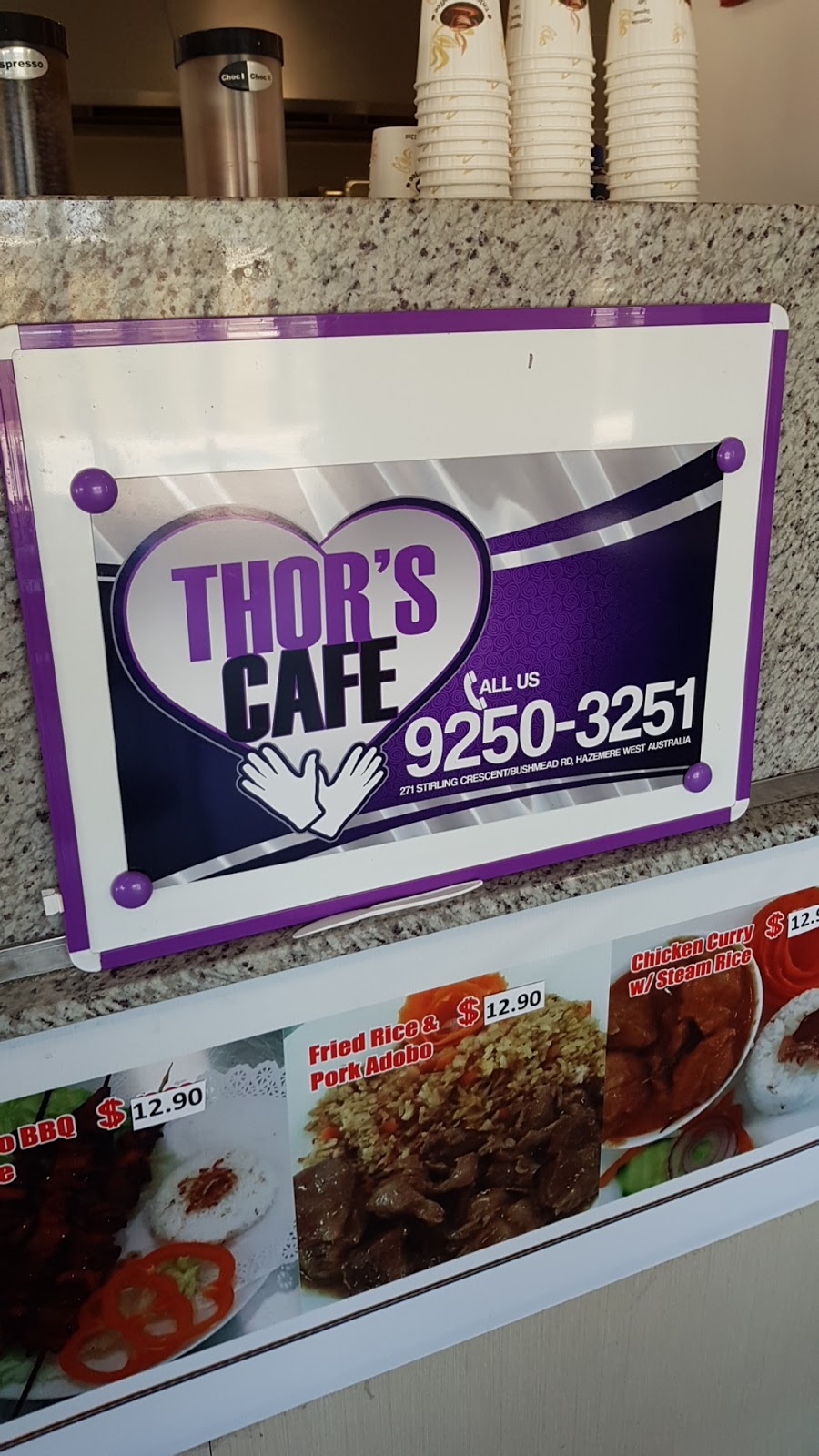 Thors Cafe | 271 Stirling Cres, Hazelmere WA 6055, Australia | Phone: 0419 520 089